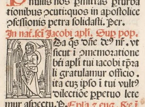 An illustration from Missale Ambrosianum, leaf 284