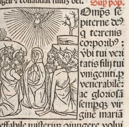 An illustration from Missale Ambrosianum, leaf 302