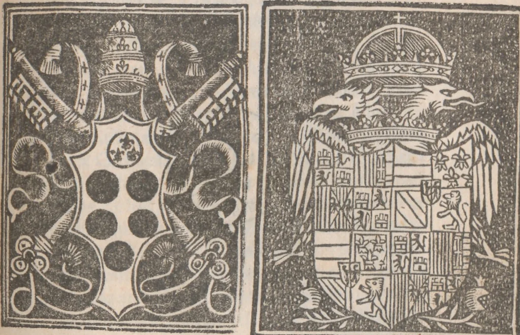 An illustration from Edictum imperiale [Caroli V] contra regem Gallum (12 juillet 1521), 1521, leaf 12