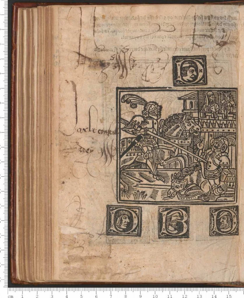 An illustration from La Victoire du roy contre les Véniciens, 1509, leaf 69