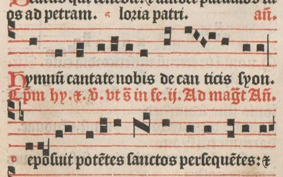 An illustration from [Psalterium Parisiense :] Psalterium ad usum Parisiensem cum invitatoriis antiphonisque. Hymni. Commune Sanctorum. Missae de sancto Spiritu, de Beata Virgine Maria et de defunctis., leaf 277