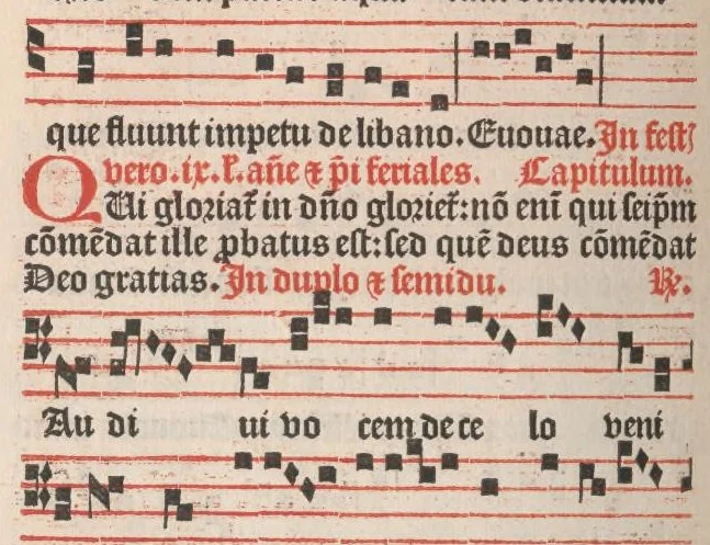 An illustration from [Psalterium Parisiense :] Psalterium ad usum Parisiensem cum invitatoriis antiphonisque. Hymni. Commune Sanctorum. Missae de sancto Spiritu, de Beata Virgine Maria et de defunctis., leaf 533