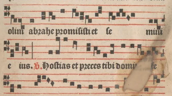 An illustration from [Psalterium Parisiense :] Psalterium ad usum Parisiensem cum invitatoriis antiphonisque. Hymni. Commune Sanctorum. Missae de sancto Spiritu, de Beata Virgine Maria et de defunctis., leaf 584