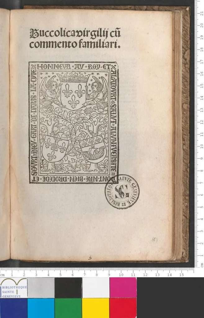 An illustration from Buccolica cum commento familiari, leaf 6