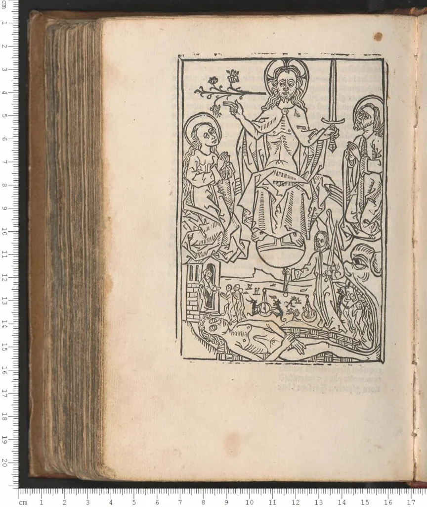 An illustration from Breviarium Upsalense. Ed. Andreas Symonis, leaf 451
