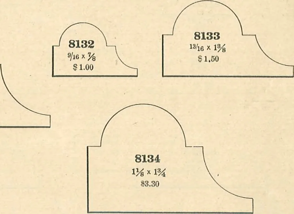 An illustration from Official moulding book (illustrated)., 1897, leaf 14