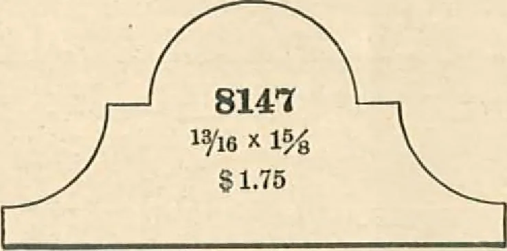 An illustration from Official moulding book (illustrated)., 1897, leaf 15
