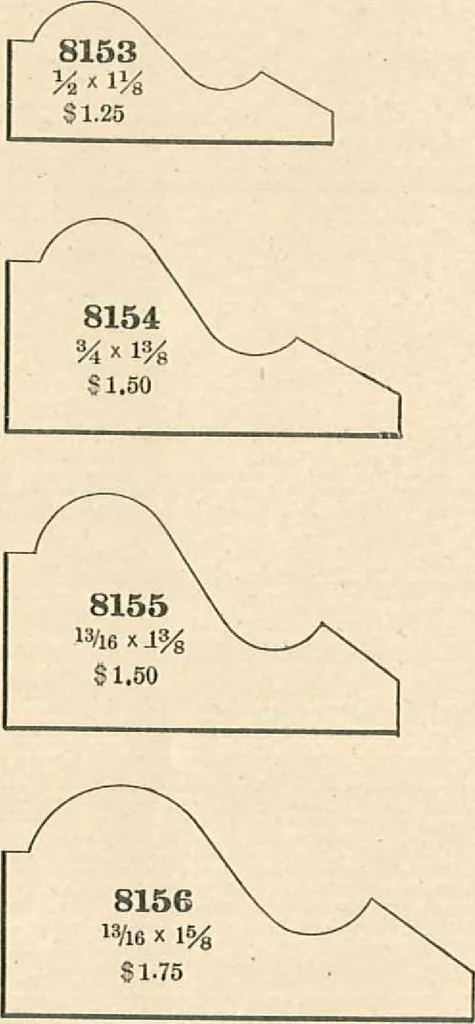 An illustration from Official moulding book (illustrated)., 1897, leaf 16