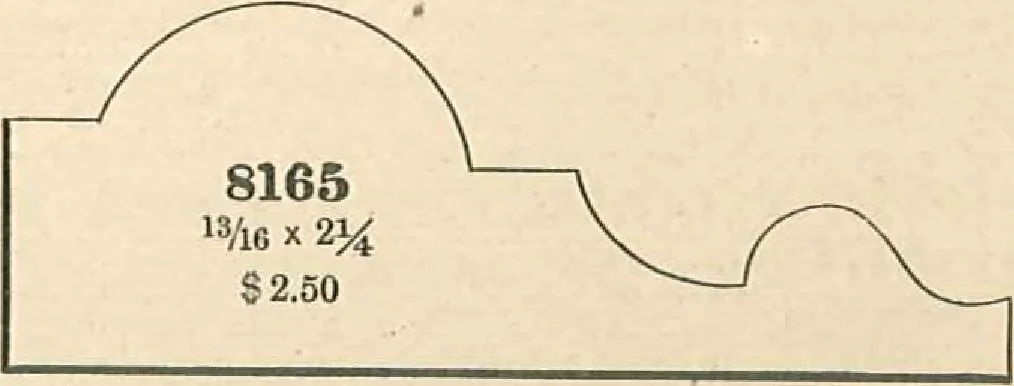 An illustration from Official moulding book (illustrated)., 1897, leaf 16
