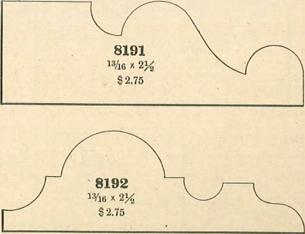 An illustration from Official moulding book (illustrated)., 1897, leaf 18