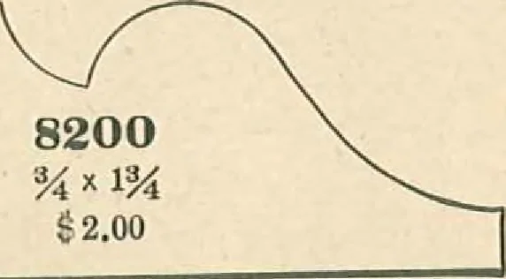 An illustration from Official moulding book (illustrated)., 1897, leaf 19