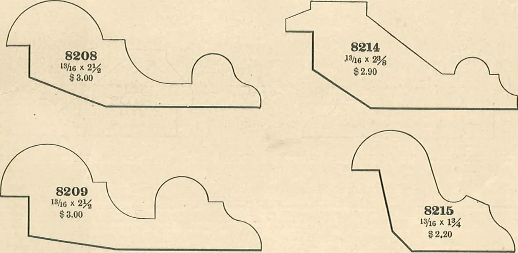 An illustration from Official moulding book (illustrated)., 1897, leaf 20