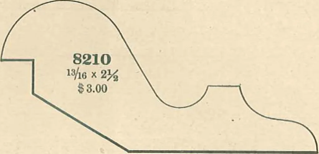 An illustration from Official moulding book (illustrated)., 1897, leaf 20