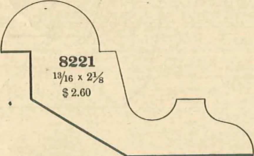 An illustration from Official moulding book (illustrated)., 1897, leaf 21