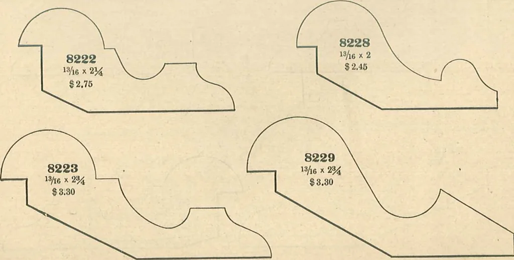 An illustration from Official moulding book (illustrated)., 1897, leaf 21