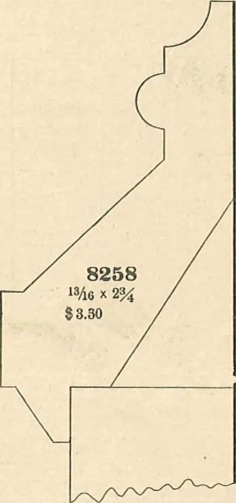 An illustration from Official moulding book (illustrated)., 1897, leaf 24