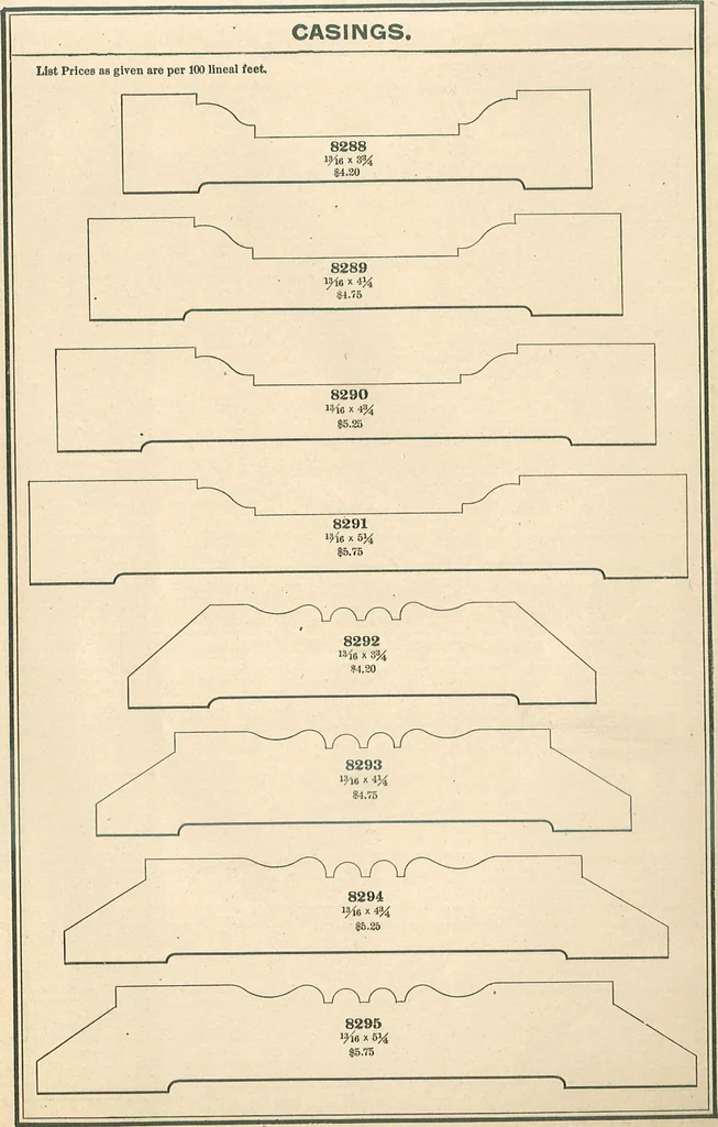 An illustration from Official moulding book (illustrated)., 1897, leaf 28