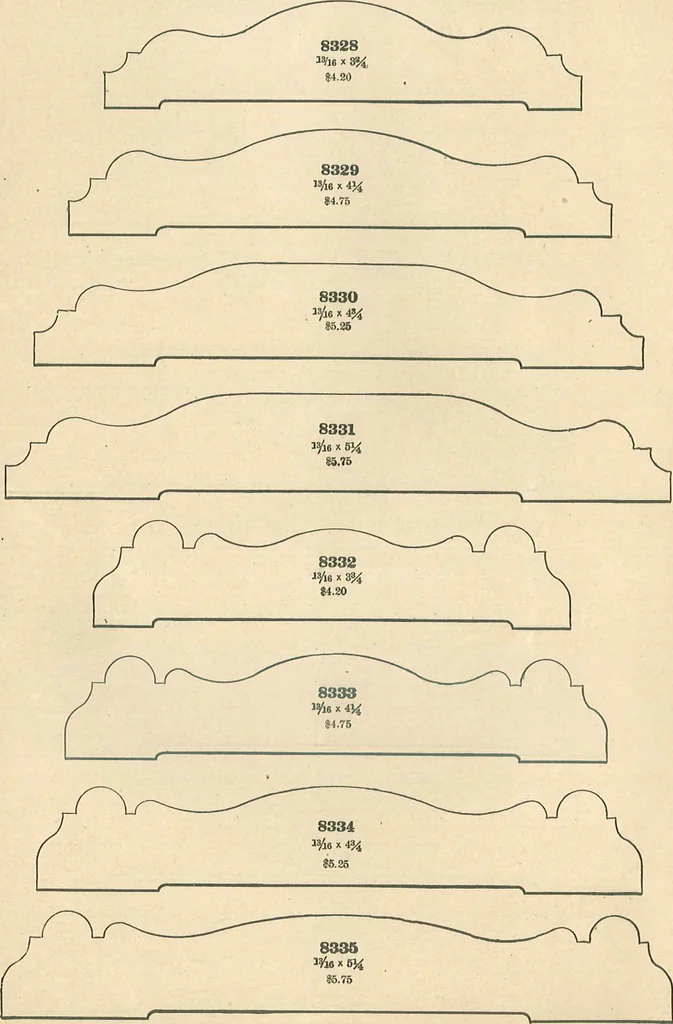 An illustration from Official moulding book (illustrated)., 1897, leaf 33