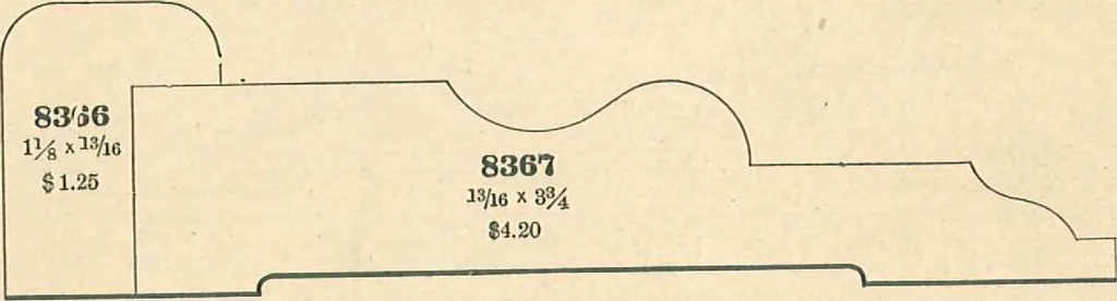 An illustration from Official moulding book (illustrated)., 1897, leaf 38
