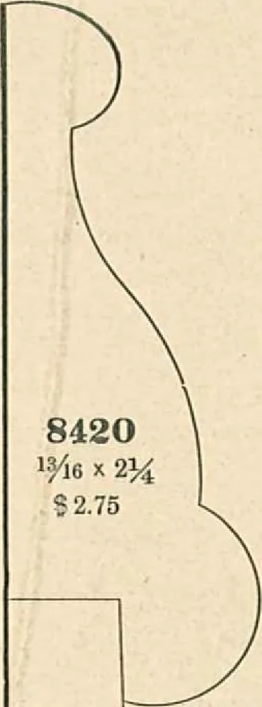 An illustration from Official moulding book (illustrated)., 1897, leaf 46