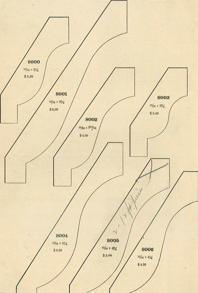 An illustration from Official moulding book (illustrated)., 1897, leaf 5