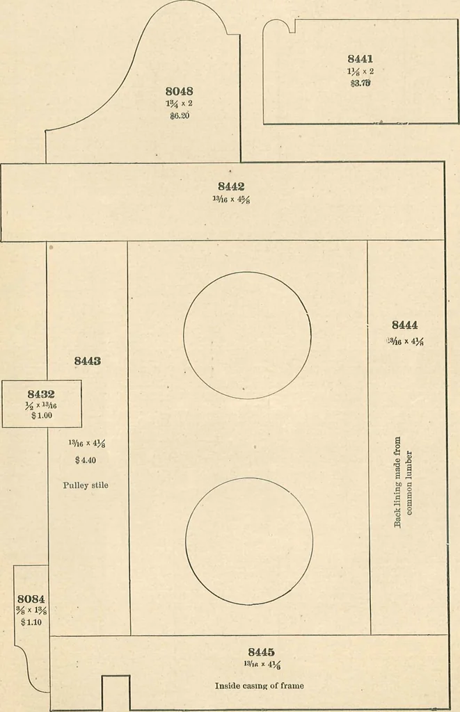 An illustration from Official moulding book (illustrated)., 1897, leaf 50