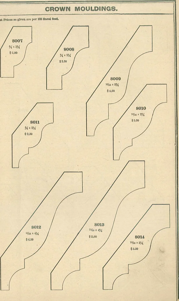 An illustration from Official moulding book (illustrated)., 1897, leaf 6