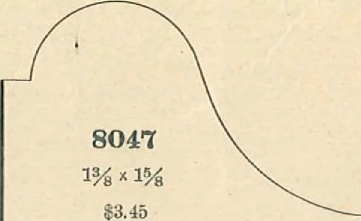 An illustration from Official moulding book (illustrated)., 1897, leaf 9