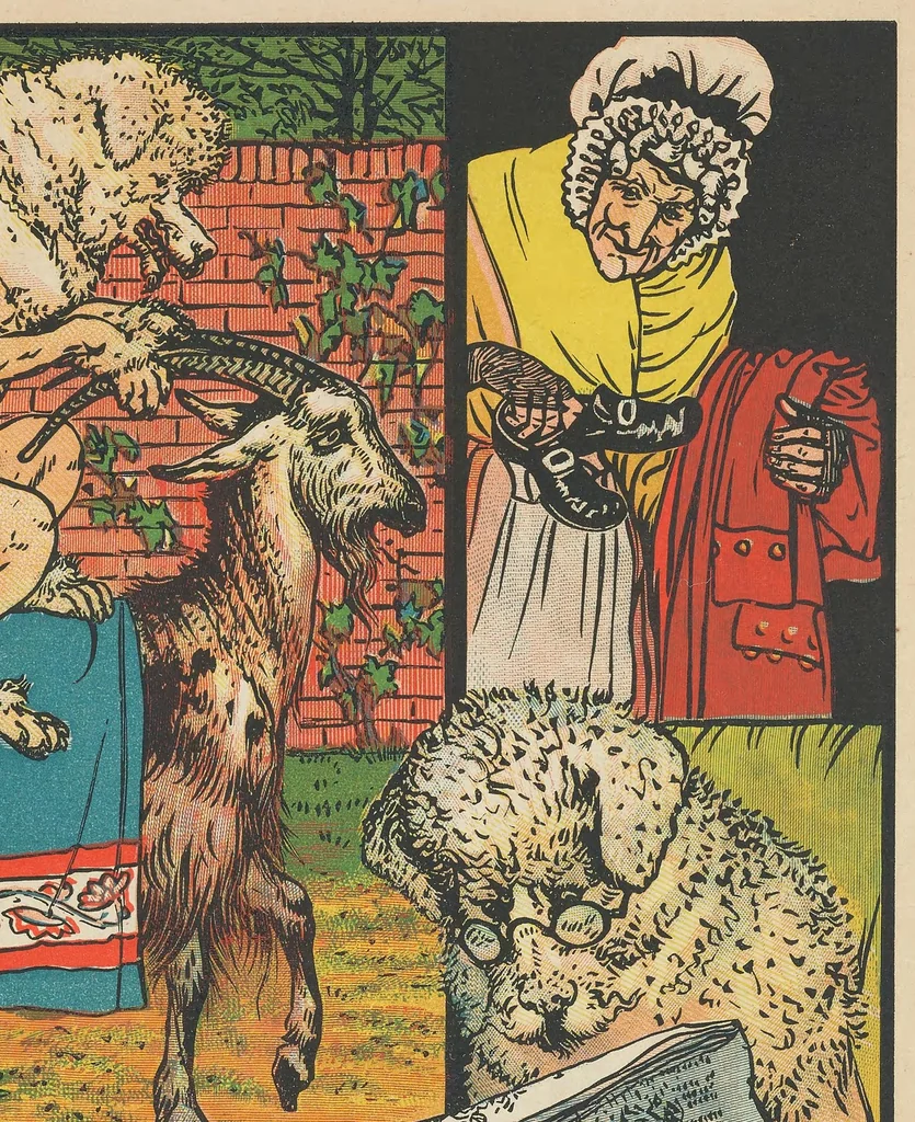 An illustration from Old Mother Hubbard, 1873, leaf 11