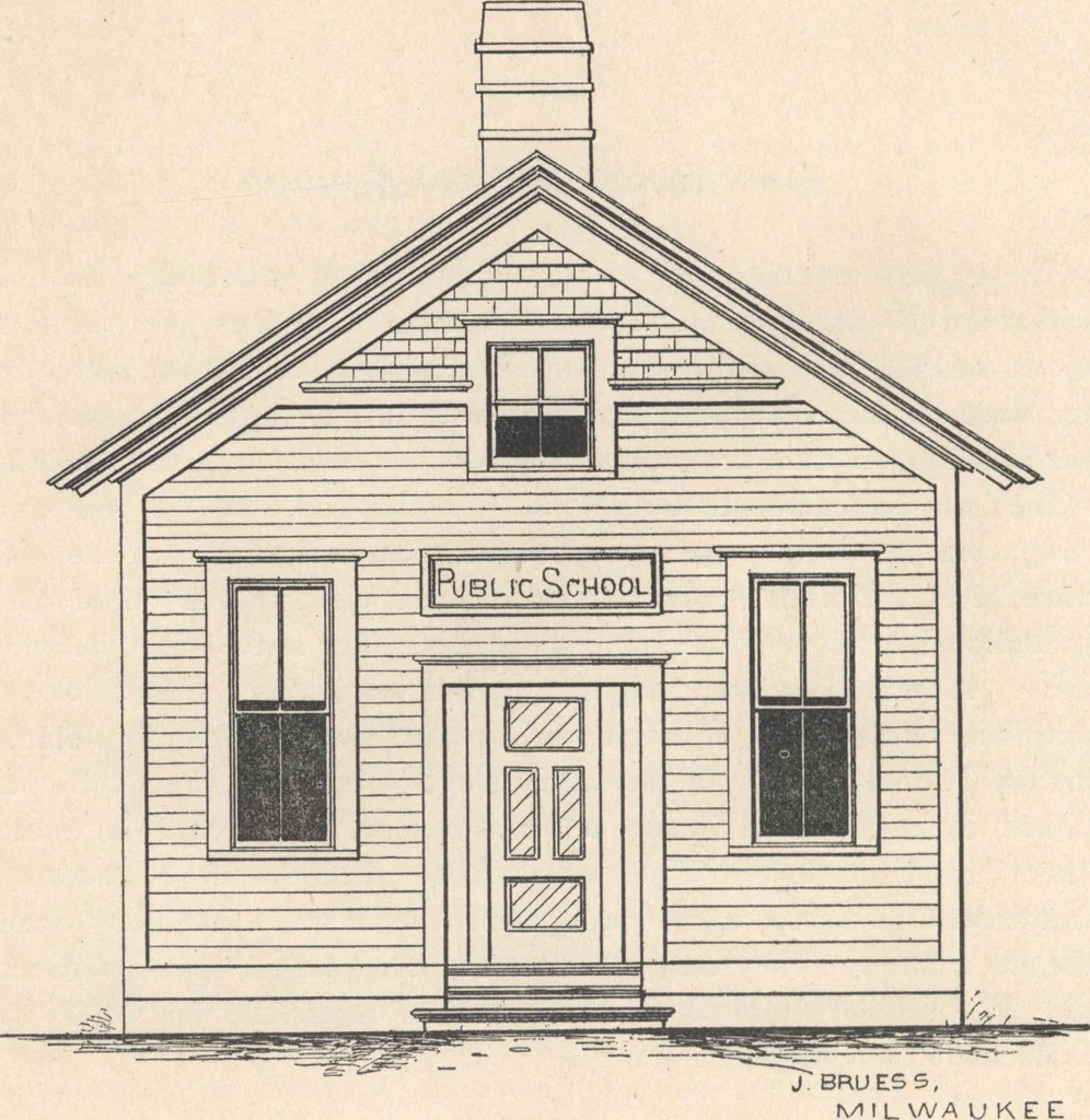 An illustration from Architecture ventilation and furnishing of school houses, 1892, leaf 21