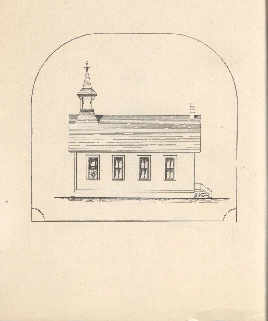 An illustration from Architecture ventilation and furnishing of school houses, 1892, leaf 31