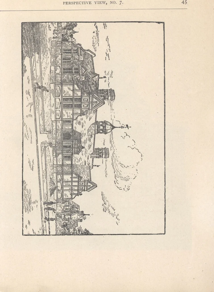 An illustration from Architecture ventilation and furnishing of school houses, 1892, leaf 46