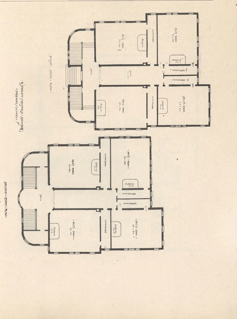 An illustration from Architecture ventilation and furnishing of school houses, 1892, leaf 60