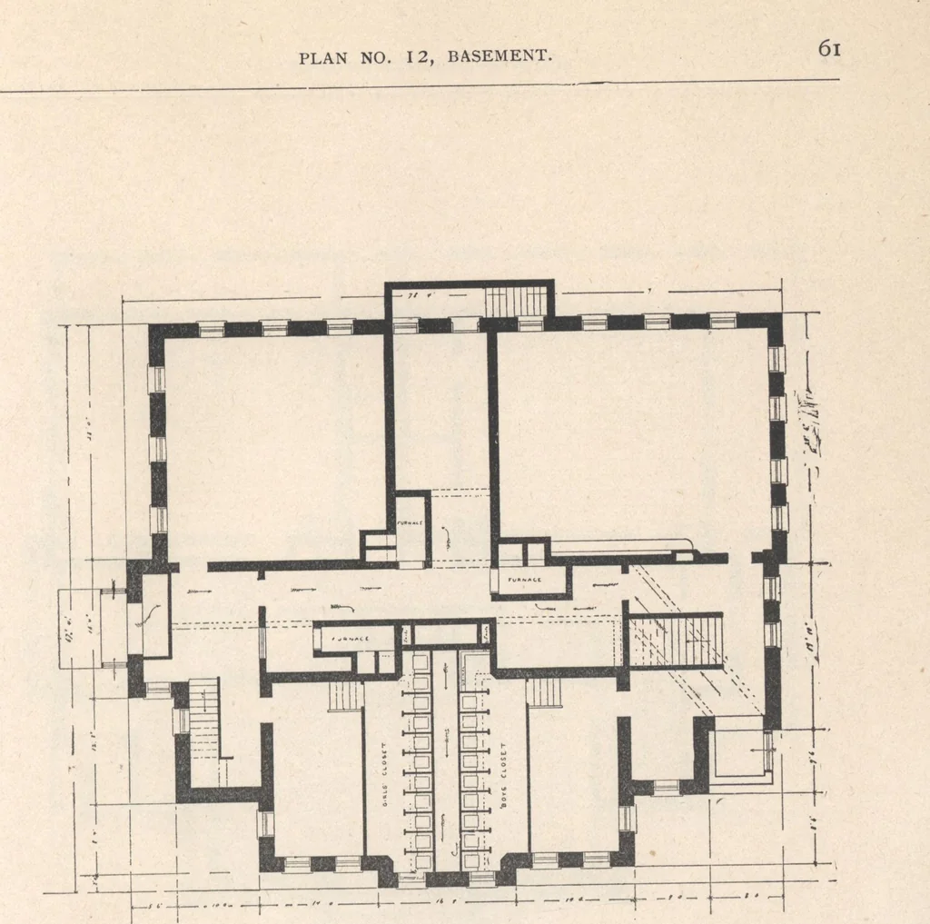 An illustration from Architecture ventilation and furnishing of school houses, 1892, leaf 62