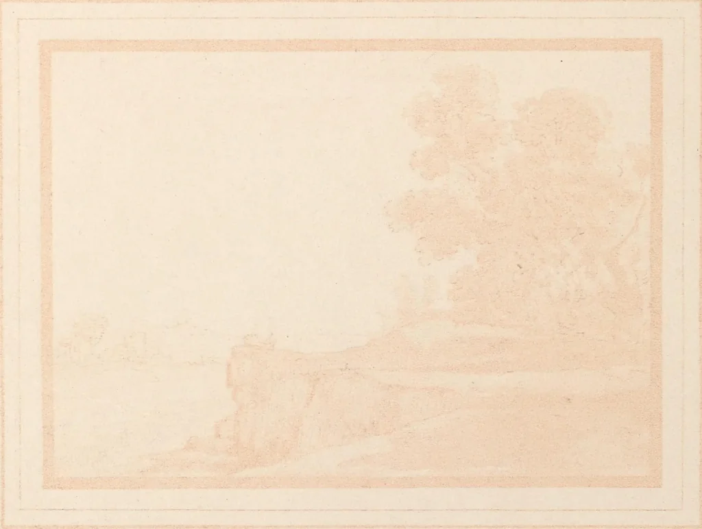 An illustration from Original designs of the most celebrated masters of the Bolognese, Roman, Florentine, and Venetian schools; comprising some of the works of Leonardo da Vinci, the Caracci, Claude Lorraine, Raphael, Michel Angelo, the Poussins, and others, in His Majesty's collection;, 1812, leaf 183