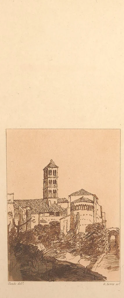 An illustration from Original designs of the most celebrated masters of the Bolognese, Roman, Florentine, and Venetian schools; comprising some of the works of Leonardo da Vinci, the Caracci, Claude Lorraine, Raphael, Michel Angelo, the Poussins, and others, in His Majesty's collection;, 1812, leaf 258