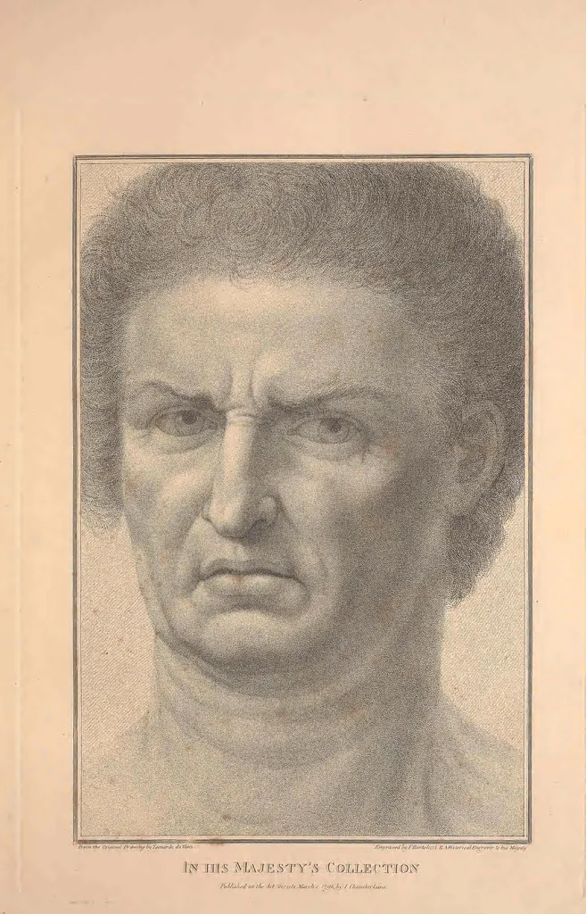 An illustration from Original designs of the most celebrated masters of the Bolognese, Roman, Florentine, and Venetian schools; comprising some of the works of Leonardo da Vinci, the Caracci, Claude Lorraine, Raphael, Michel Angelo, the Poussins, and others, in His Majesty's collection;, 1812, leaf 52