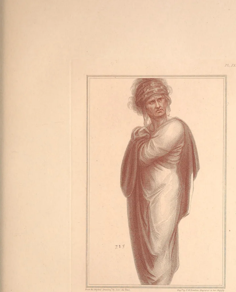 An illustration from Original designs of the most celebrated masters of the Bolognese, Roman, Florentine, and Venetian schools; comprising some of the works of Leonardo da Vinci, the Caracci, Claude Lorraine, Raphael, Michel Angelo, the Poussins, and others, in His Majesty's collection;, 1812, leaf 72