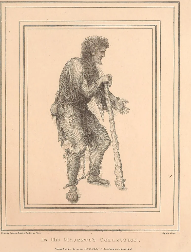 An illustration from Original designs of the most celebrated masters of the Bolognese, Roman, Florentine, and Venetian schools; comprising some of the works of Leonardo da Vinci, the Caracci, Claude Lorraine, Raphael, Michel Angelo, the Poussins, and others, in His Majesty's collection;, 1812, leaf 88