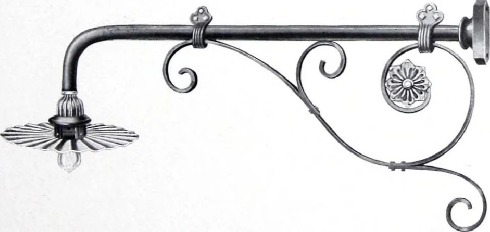 An illustration from Ornamental Street Lamp Posts, Mast Arms and Brackets, 1914, leaf 60
