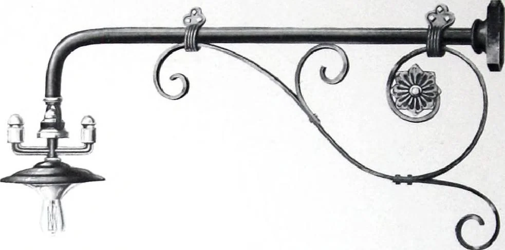 An illustration from Ornamental Street Lamp Posts, Mast Arms and Brackets, 1914, leaf 61