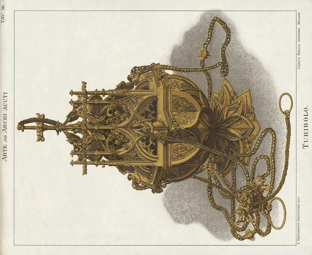 An illustration from L'ornamento policromo nelle arti e nelle industrie artistiche ... antiche medievali e moderne per uso delle scuole e degli artisti, 1886, leaf 132