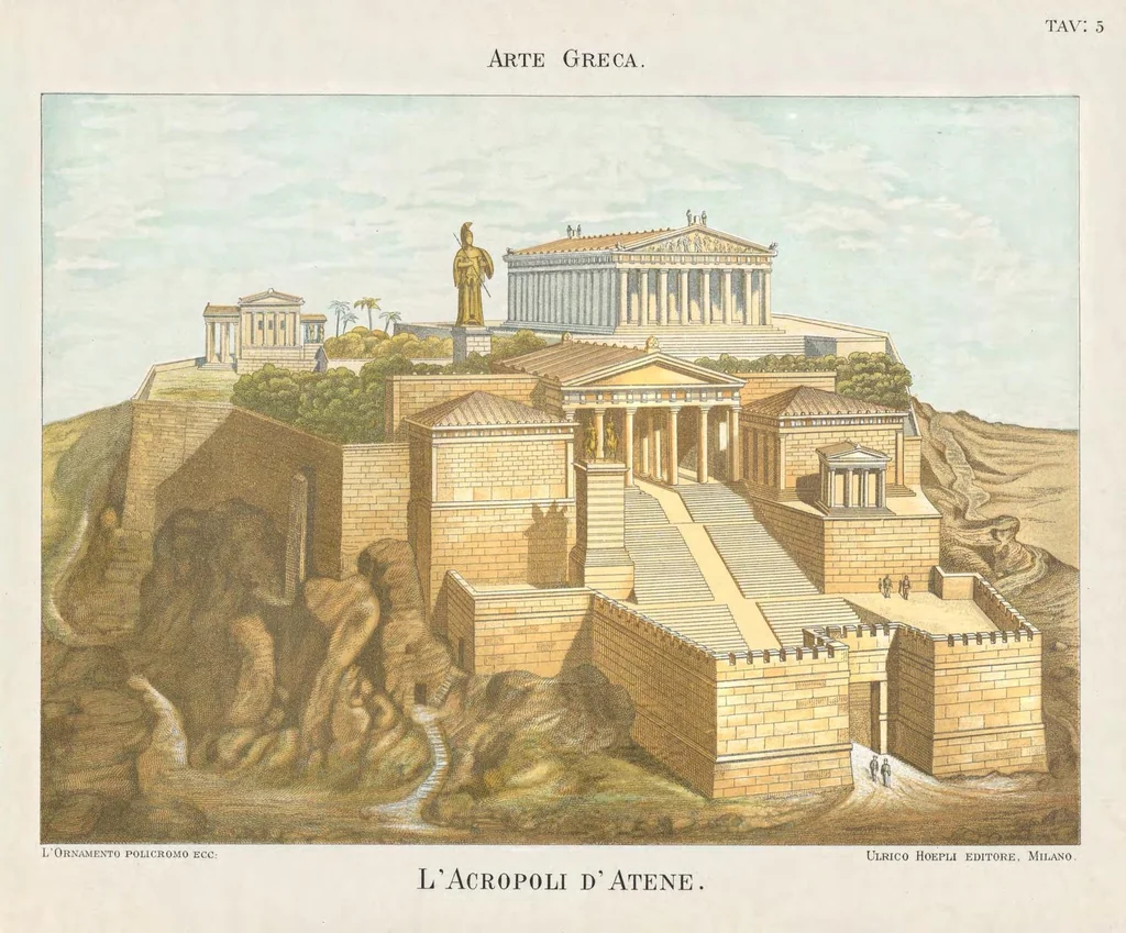 An illustration from L'ornamento policromo nelle arti e nelle industrie artistiche ... antiche medievali e moderne per uso delle scuole e degli artisti, 1886, leaf 32