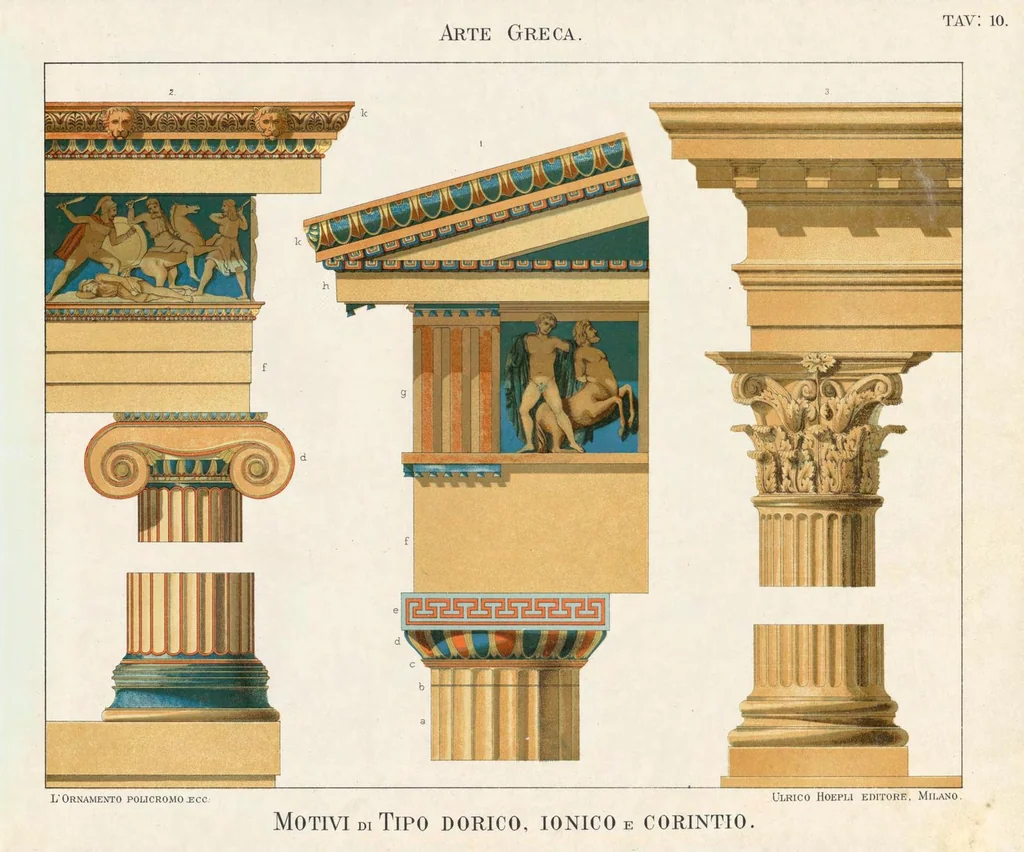An illustration from L'ornamento policromo nelle arti e nelle industrie artistiche ... antiche medievali e moderne per uso delle scuole e degli artisti, 1886, leaf 52
