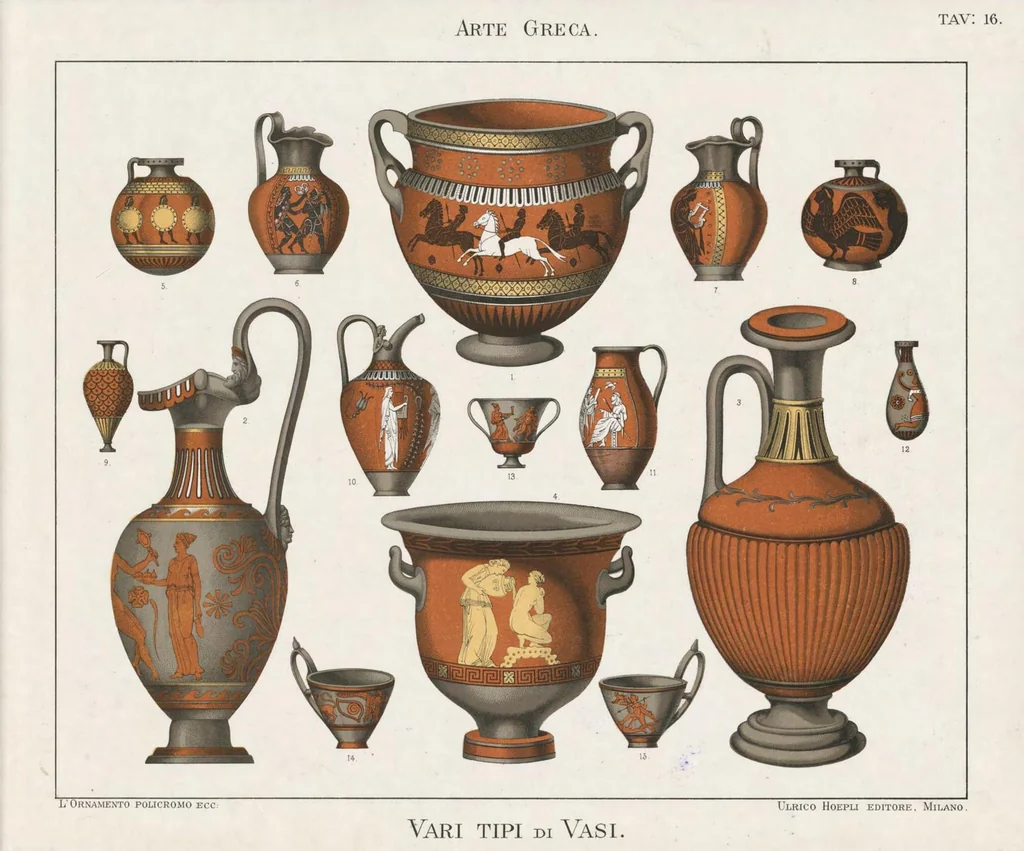 An illustration from L'ornamento policromo nelle arti e nelle industrie artistiche ... antiche medievali e moderne per uso delle scuole e degli artisti, 1886, leaf 76