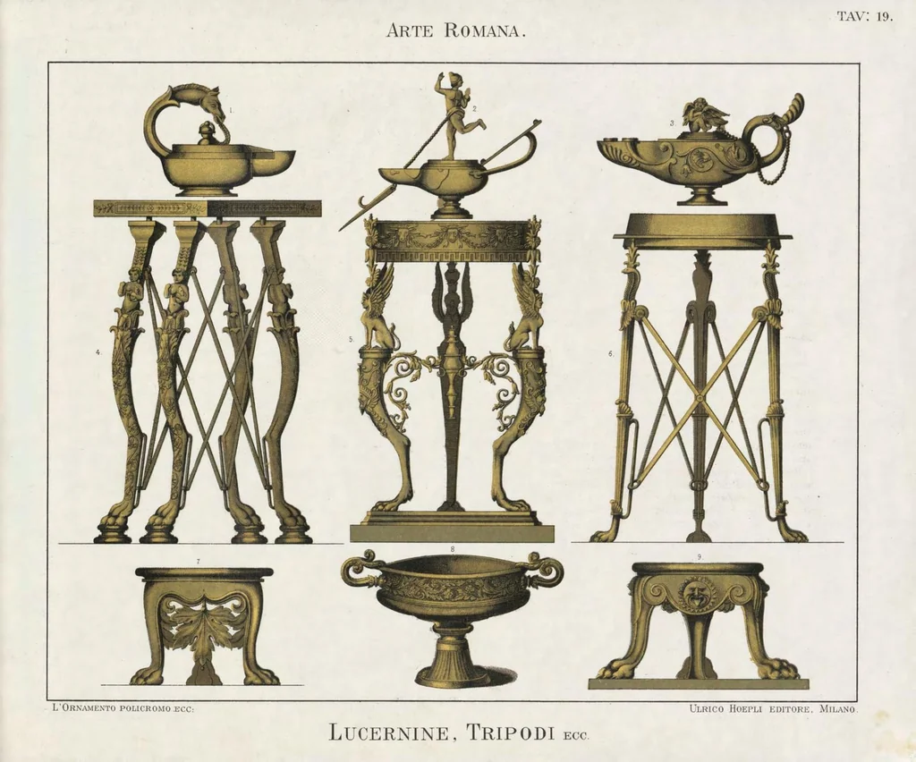 An illustration from L'ornamento policromo nelle arti e nelle industrie artistiche ... antiche medievali e moderne per uso delle scuole e degli artisti, 1886, leaf 88