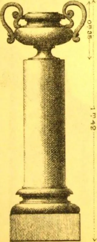 An illustration from Ornements pour l'architecture en zinc, cuivre, tole & plomb : travaux d'art sur dessins croquis & devis., 1912, leaf 122