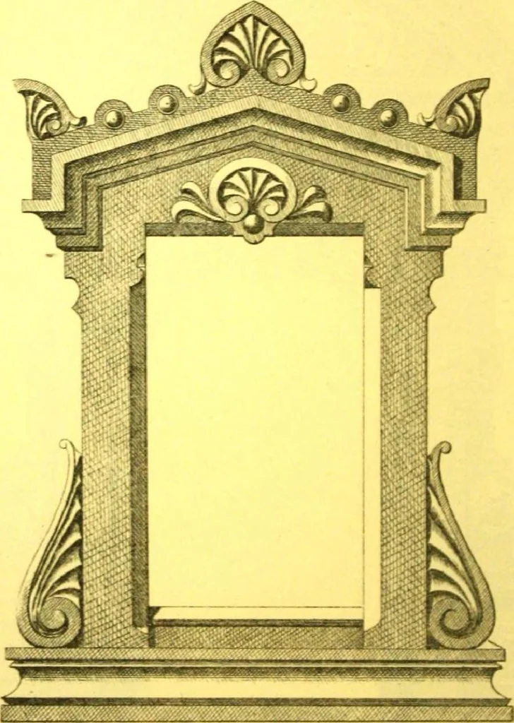 An illustration from Ornements pour l'architecture en zinc, cuivre, tole & plomb : travaux d'art sur dessins croquis & devis., 1912, leaf 139