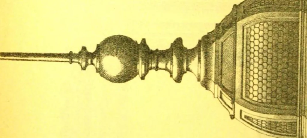 An illustration from Ornements pour l'architecture en zinc, cuivre, tole & plomb : travaux d'art sur dessins croquis & devis., 1912, leaf 145