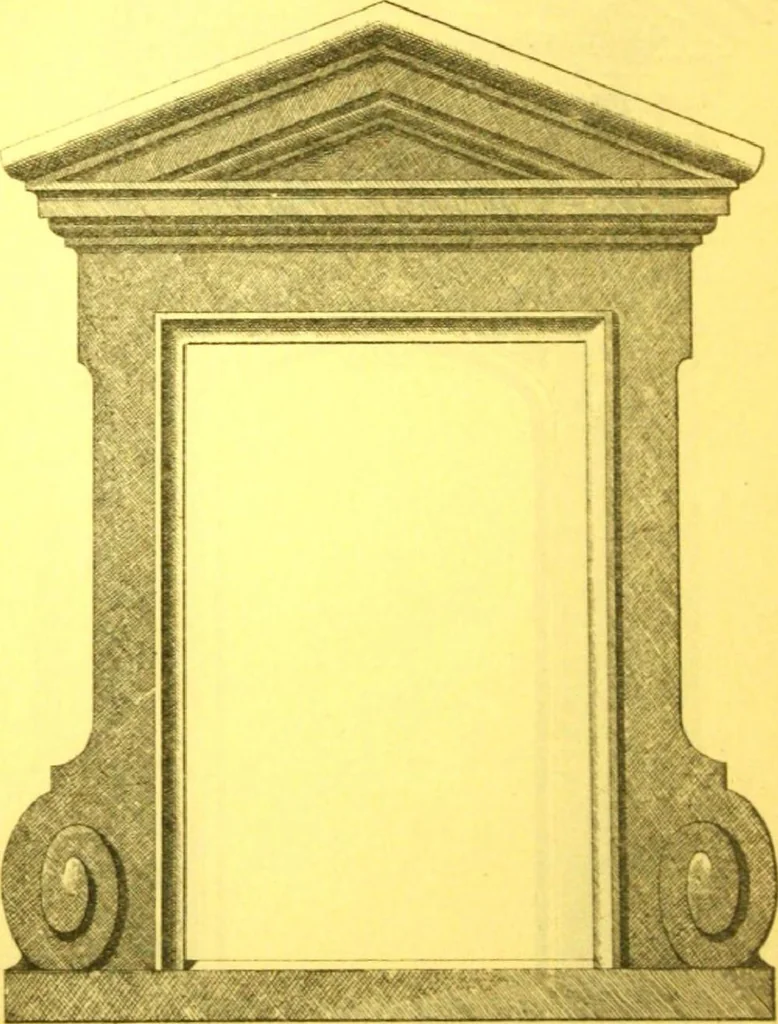 An illustration from Ornements pour l'architecture en zinc, cuivre, tole & plomb : travaux d'art sur dessins croquis & devis., 1912, leaf 149